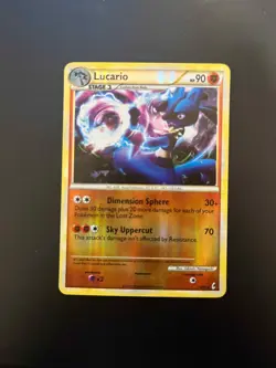 Lucario 14/95 Reverse Holo Rare Pokemon TCG Call of Legends 2011 LP (2) - Image 1