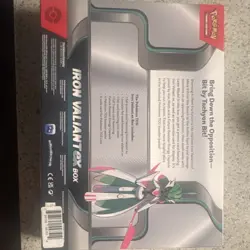 Pokemon Iron Valiant ex Box Booster Promo Box Topper English 2023 - Image 2