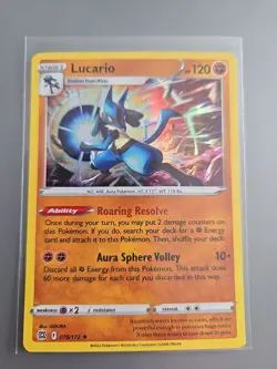 Lucario 079/172 Brilliant Stars NM POKEMON Holo - Image 1