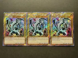 3x Blue-Eyes White Dragon | RA03-EN079 | Platinum Secret Rares | NM | YuGiOh! - Image 1