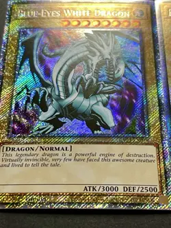 3x Blue-Eyes White Dragon | RA03-EN079 | Platinum Secret Rares | NM | YuGiOh! - Image 2