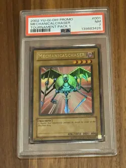 Yu-Gi-Oh! Mechanicalchaser TP1-001 PSA 7 NM - Tournament Pack 1 Ultra Rare Slab - Image 3