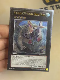 ABYR-EN039 Number 32: Shark Drake Veiss Ultimate Rare 1st Edition YuGiOh! EURO - Image 2