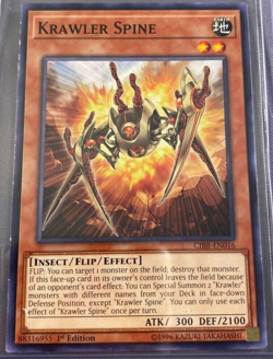 Krawler Spine CIBR-EN016 Yu-Gi-Oh! Card Light Play 1st Edition LP - Image 1