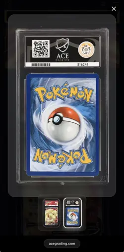 Pokemon TCG Card | Ninetales V 177/192 | Rebel Clash | Full Art | ACE Grade 10 - Image 2