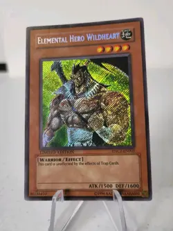 Elemental Hero Wildheart EHC2-EN003 *NM* Limited Edition Secret Rare Yugioh Card - Image 2