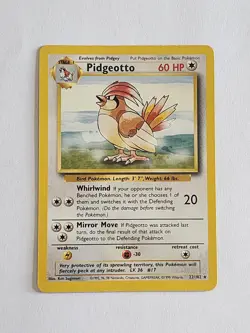 Pokemon Pidgeotto Base Set Regular Card 22/102 Excellent - Image 1