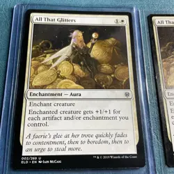 (2x) All That Glitters Throne of Eldraine Regular 002/269 Uncommon LP MTG - Image 2