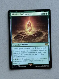MTG The Earth Crystal #184 FOIL - MTG Final Fantasy FIN - NM / Mint - Image 1