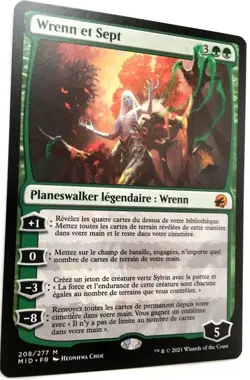 CARTE MTG - WRENN ET SEPT - INNISTRAD MIDNIGHT HUNT - MINT - WRENN & SEVEN VF - Image 2