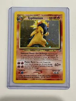 Typhlosion 17/111 Neo Genesis Holo Moderately Played - OG Owner Pokemon TCG Card - Image 1