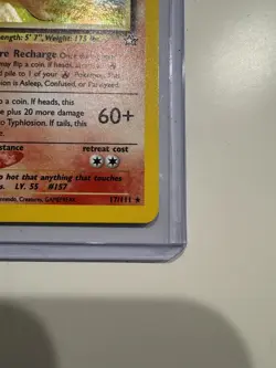 Typhlosion 17/111 Neo Genesis Holo Moderately Played - OG Owner Pokemon TCG Card - Image 4