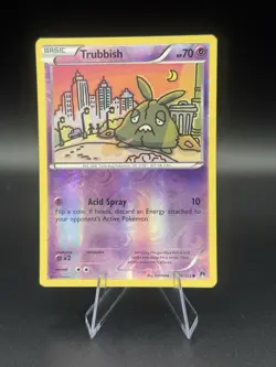 Trubbish 56/122 Reverse Holo XY Breakpoint Pokemon - MP - Image 1