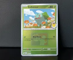 Bulbasaur 001/132 Pokemon Day 2026 Promo Play! Stamp Reverse Holo Pokemon TCG NM - Image 1
