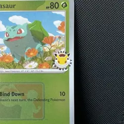 Bulbasaur 001/132 Pokemon Day 2026 Promo Play! Stamp Reverse Holo Pokemon TCG NM - Image 2