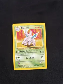 Nidorino 037/102 Base Set Regular Pokemon TCG - LP - Image 1