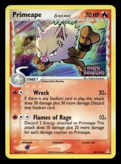 Primeape 50/110 Holon Phantoms Stamped Reverse Holo Pokemon LP - Image 1