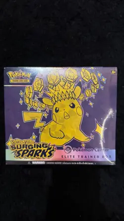 Pokemon TCG Exclusive Surging Sparks Sealed Pokemon Center Elite Trainer Box ETB - Image 1