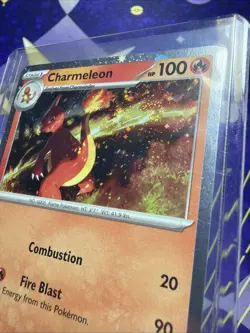 Charmeleon 005/165 *DOUBLE SWIRL* Paldean Fates Cosmos Holo Rare Pokemon NM/M - Image 4