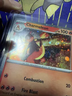 Charmeleon 005/165 *SWIRL* Paldean Fates Cosmos Holo Rare Pokemon NM/M - Image 1