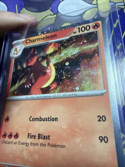 Charmeleon 005/165 *SWIRL* Paldean Fates Cosmos Holo Rare Pokemon NM/M - Image 2
