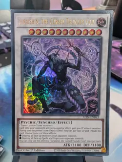 YuGiOh! Juraishin, The Cursed Thunder God ALIN-EN043 Ultra Rare 1st Ed - Image 1