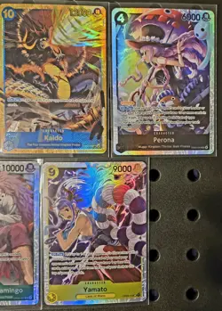 ONE PIECE CCG ACE & KAIDO SEC RARES + 3 SRs W/ EB03 PERONA NM+ - Image 3