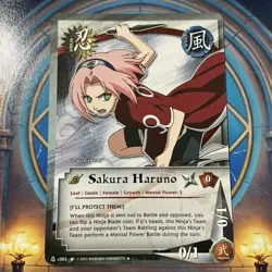 Sakura Haruno C-003 1st Edition Naruto Card Rare LP - Image 1
