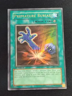 Premature Burial 1st Edition PSV-037 Ultra Rare Yu-Gi-Oh Card Lightly Played LP - Image 1