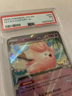 2025 Pokemon Lillie’s Clefairy EX #56/159 PSA 7 Journey Together Card ✨ - Image 3