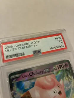 2025 Pokemon Lillie’s Clefairy EX #56/159 PSA 7 Journey Together Card ✨ - Image 4