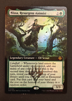 Nissa, Resurgent Animist - Extended Art - Foil - MAT - #162 - NM - Image 1