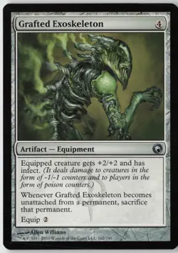 Grafted Exoskeleton (162) - Normal - Scars of Mirrodin (SOM) - NM - Image 1