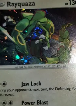 Fart Swirl 🌀 Rayquaza SWSH029 Cosmos Holo Bleed Error Rare Pokemon TCG Promo ✨ - Image 1