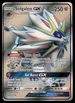 Pokemon Cards Solgaleo GX 143/149 Sun & Moon Rare Ultra NM - Image 1