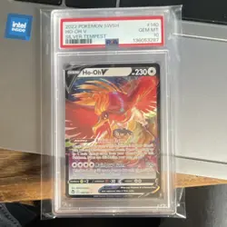 Pokemon Ho-Oh V Ultra Rare PSA 10 140/195 Sword & Shield Silver Tempest Holo - Image 1