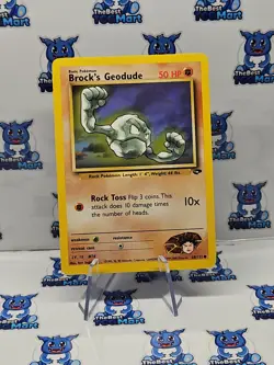 Brock's Geodude 68/132 Pokemon Gym Challenge LP - Image 2