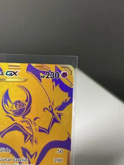 Pokemon TCG - Lunala GX - Hidden Fates SM103a Black Star Promo Gold Full Art - Image 3
