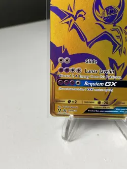 Pokemon TCG - Lunala GX - Hidden Fates SM103a Black Star Promo Gold Full Art - Image 4