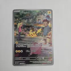 Pokemon Pikachu Scarlet & Violet 151 Illustration Rare Full Art 127/165 Holo - Image 1