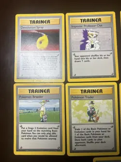 Base Set Pokemon Trainer Lot 72/102 73/102 74/102 75/102 76/102 77/102 78 79 80 - Image 2