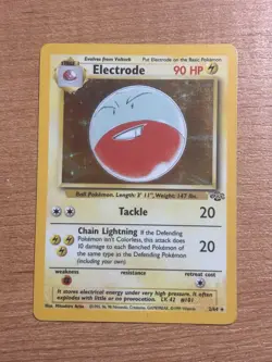 Electrode 2/64 Holo Rare - Jungle Unlimited - Pokemon TCG 1999 Vintage LP - Image 2