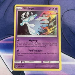 Pokemon TCG Nihilego Holo Rare SM - Lost Thunder 106/214 - Image 1