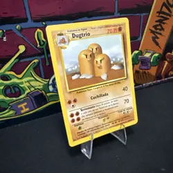 Pokemon TCG Dugtrio #19/102 SPANISH Rare Base Set - Image 2