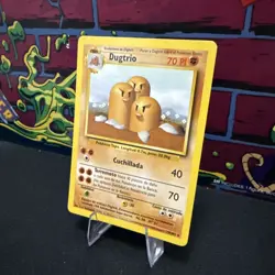 Pokemon TCG Dugtrio #19/102 SPANISH Rare Base Set - Image 3