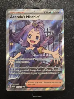 Pokemon TCG Acerola's Mischief 165/132 Ultra Rare Full Art ME01: Mega Evolution - Image 1