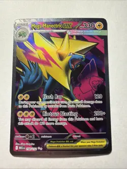 Pokemon Mega Manectric EX Ultra Rare Me01 Mega Evolution Holo 158/132 330 HP - Image 1