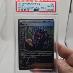 Pokemon Geeta 226/197 SV03 Obsidian Flames Special Illustration Rare Holo PSA 8 - Image 1