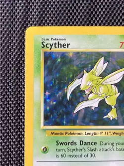 Pokemon TCG Scyther Jungle 10/64 Holo Unlimited Holo Rare LP/NM - Image 2