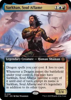 MTG English Sarkhan, Soul Aflame (Extended Art) NM Foil - Image 1